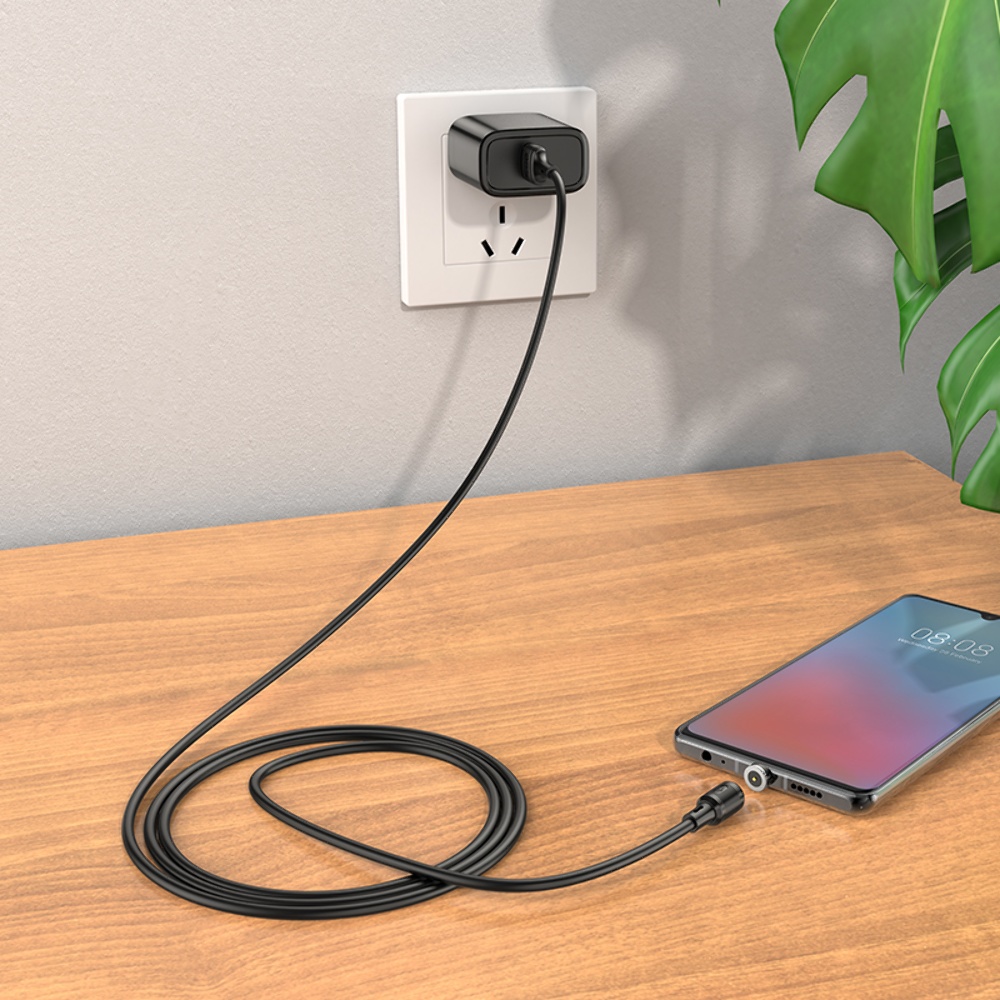 Кабель Hoco X52 магнитный USB to MicroUSB 1m black