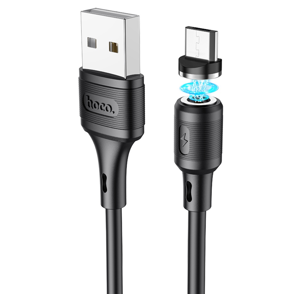 Кабель Hoco X52 магнитный USB to MicroUSB 1m black