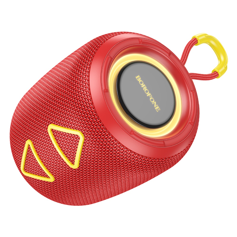Портативная Bluetooth колонка Borofone BR36 TWS с LED подсветкой red