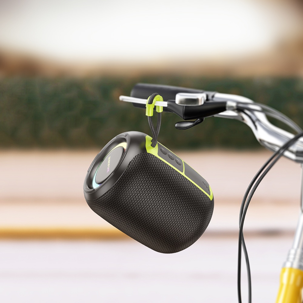Портативная Bluetooth колонка Borofone BR36 TWS с LED подсветкой black