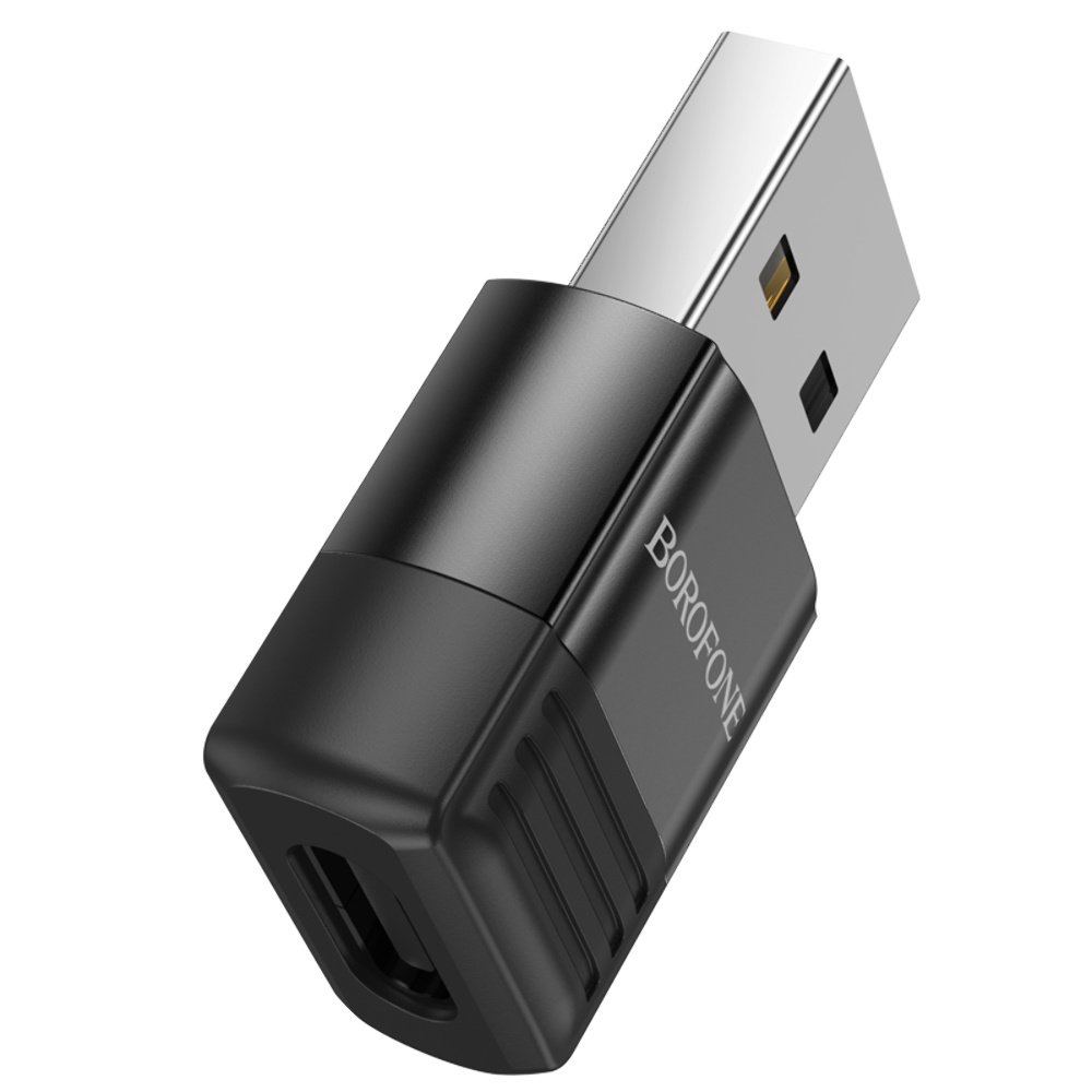 Адаптер переходник Borofone BV18 Type-C to USB 2.0 черный
