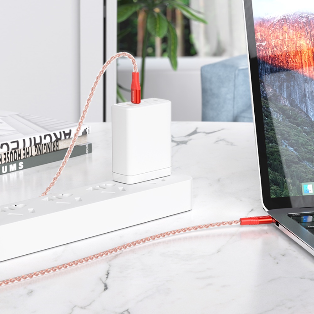 Кабель Borofone BX96 Type-C to Type-C PD 60W 1m red