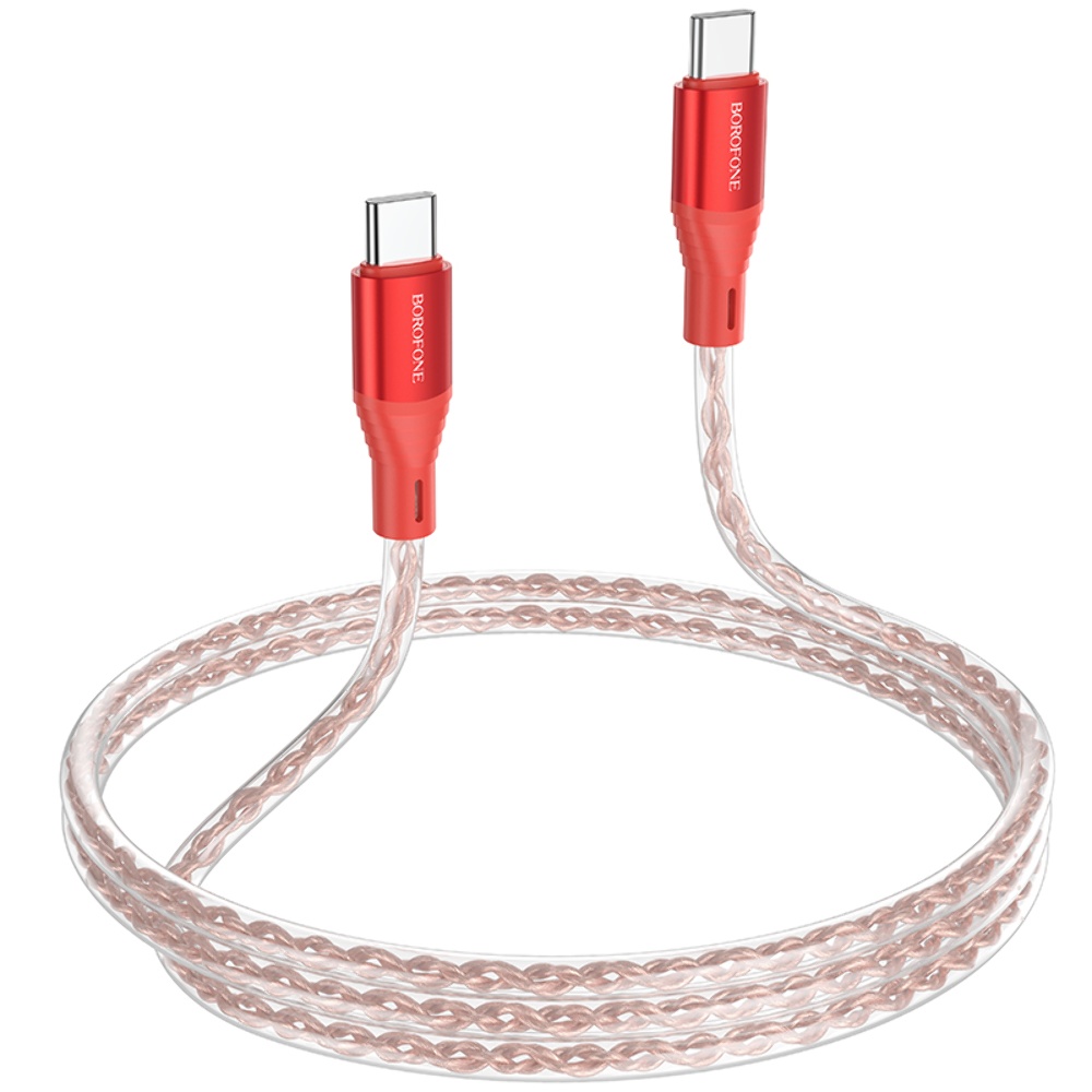 Кабель Borofone BX96 Type-C to Type-C PD 60W 1m red