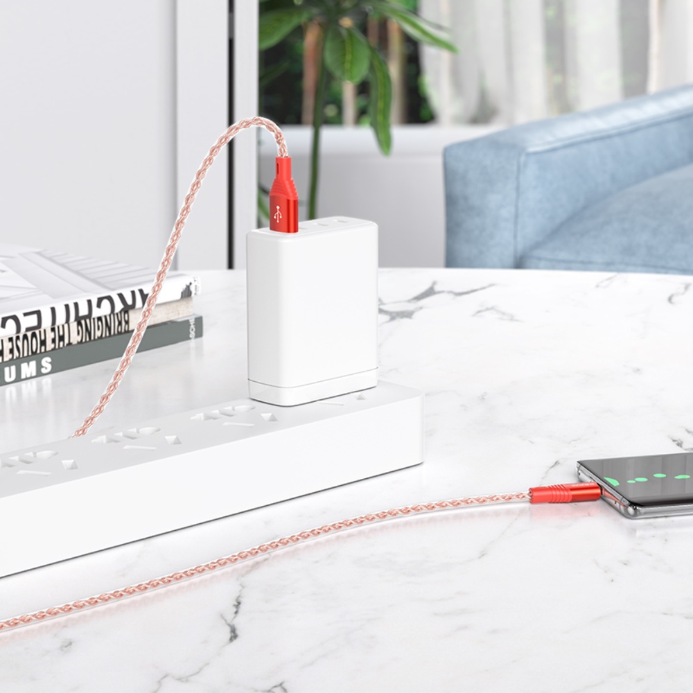 Кабель Borofone BX96 USB to Type-C 1m red