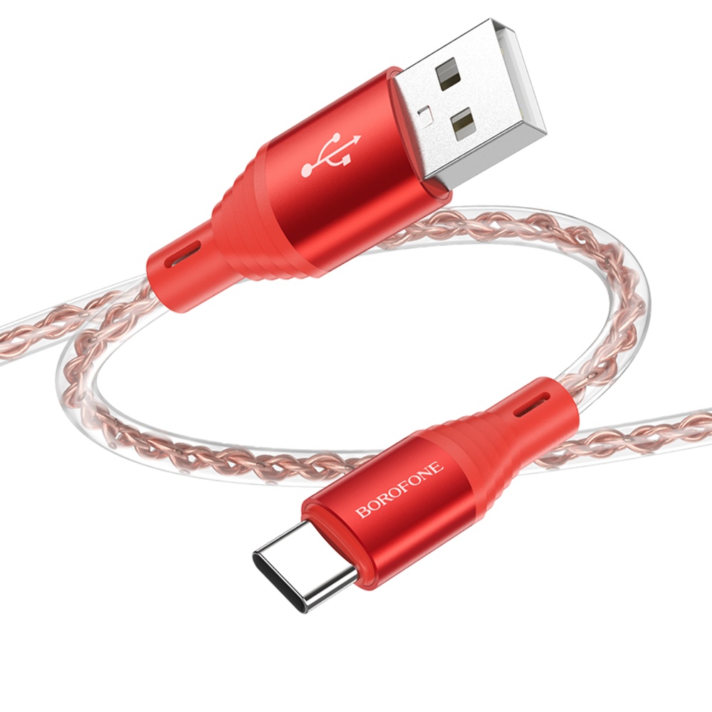 Кабель Borofone BX96 USB to Type-C 1m red