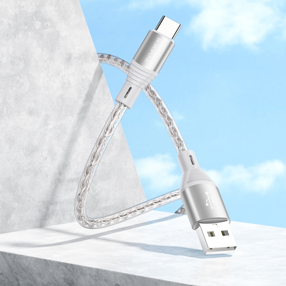 Кабель Borofone BX96 USB to Type-C 1m grey