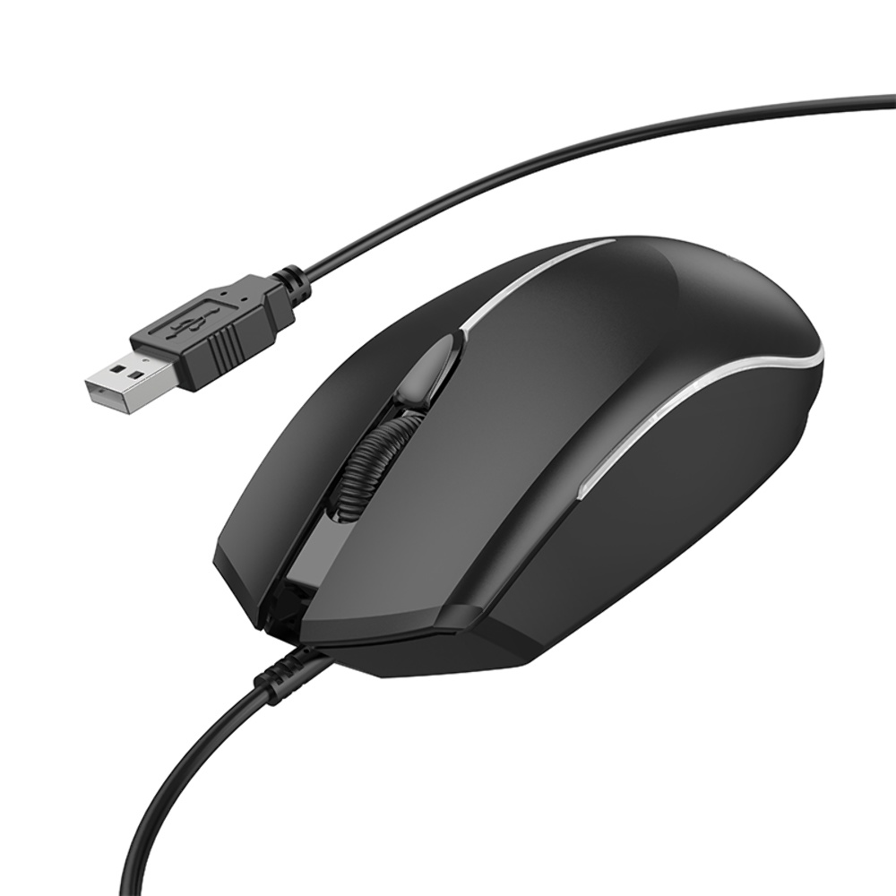 Игровая мышь Borofone BG10 с подсветкой черная