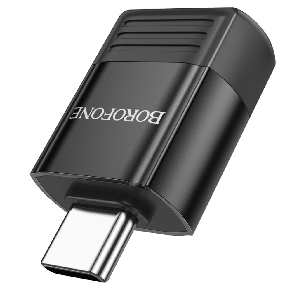 Адаптер переходник Borofone BV18 Type-C to USB 3.0 черный