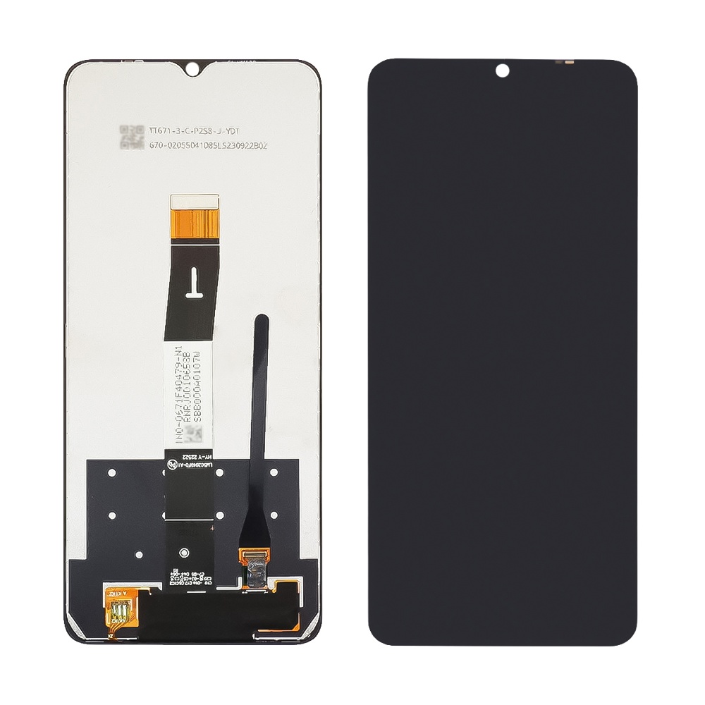 Дисплей для Xiaomi Redmi 12C с чёрным тачскрином Service Pack