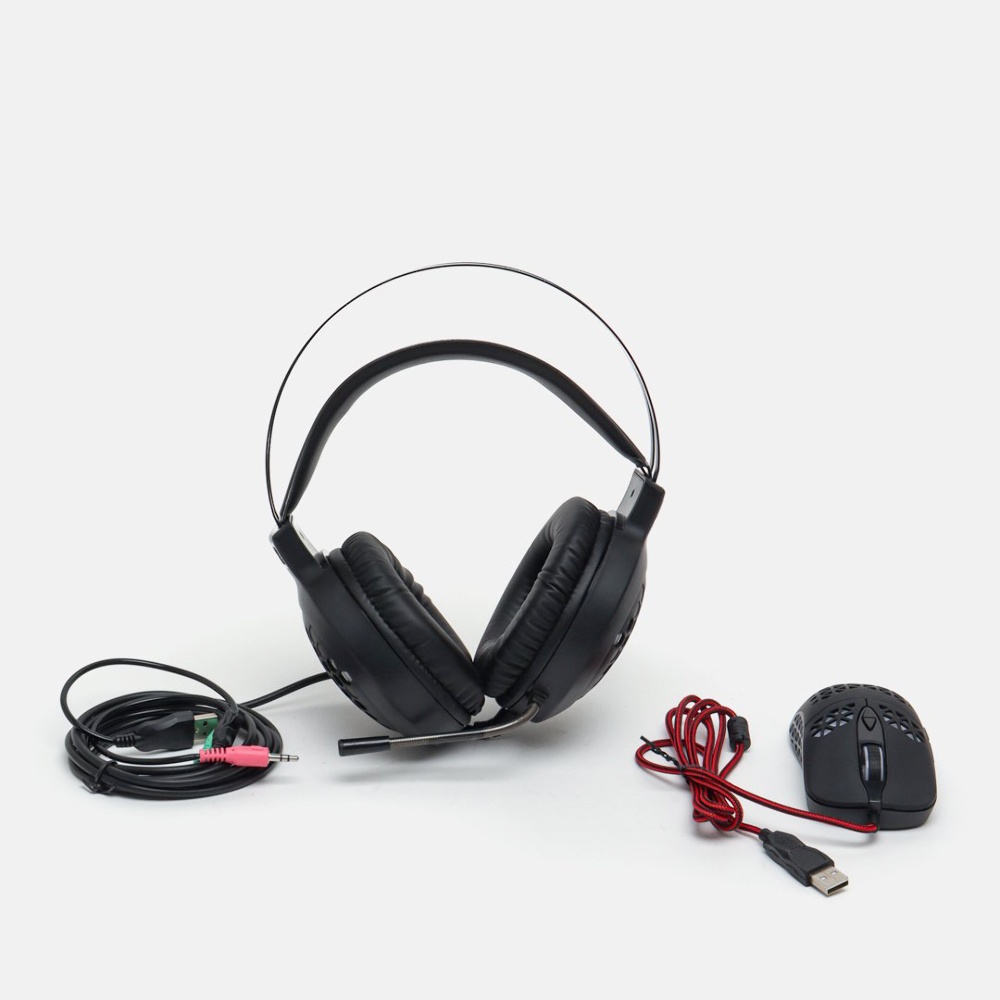 Комплект мышь и наушники Jedel CP-06 чёрный