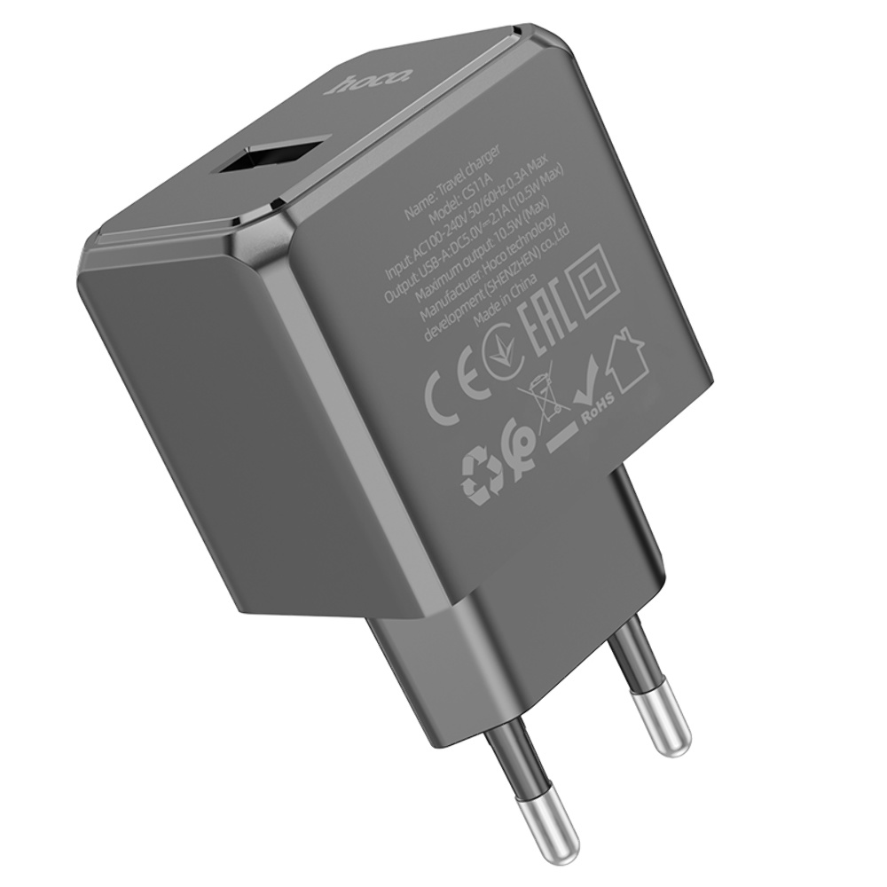 Сетевое зарядное устройство Hoco CS11A USB черное