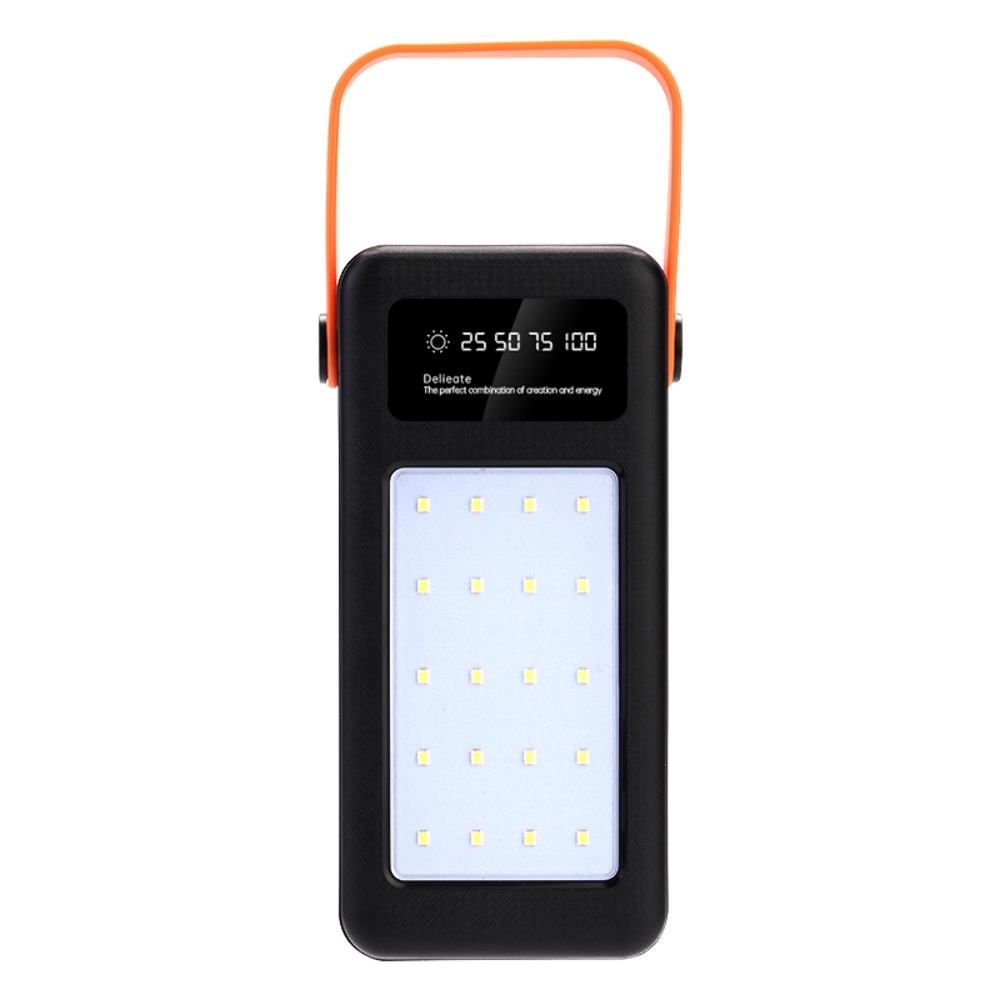 Корпус Multi-powerbank S21, под элементы 18650 до 21 шт, 22.5W, с фонарём, черный