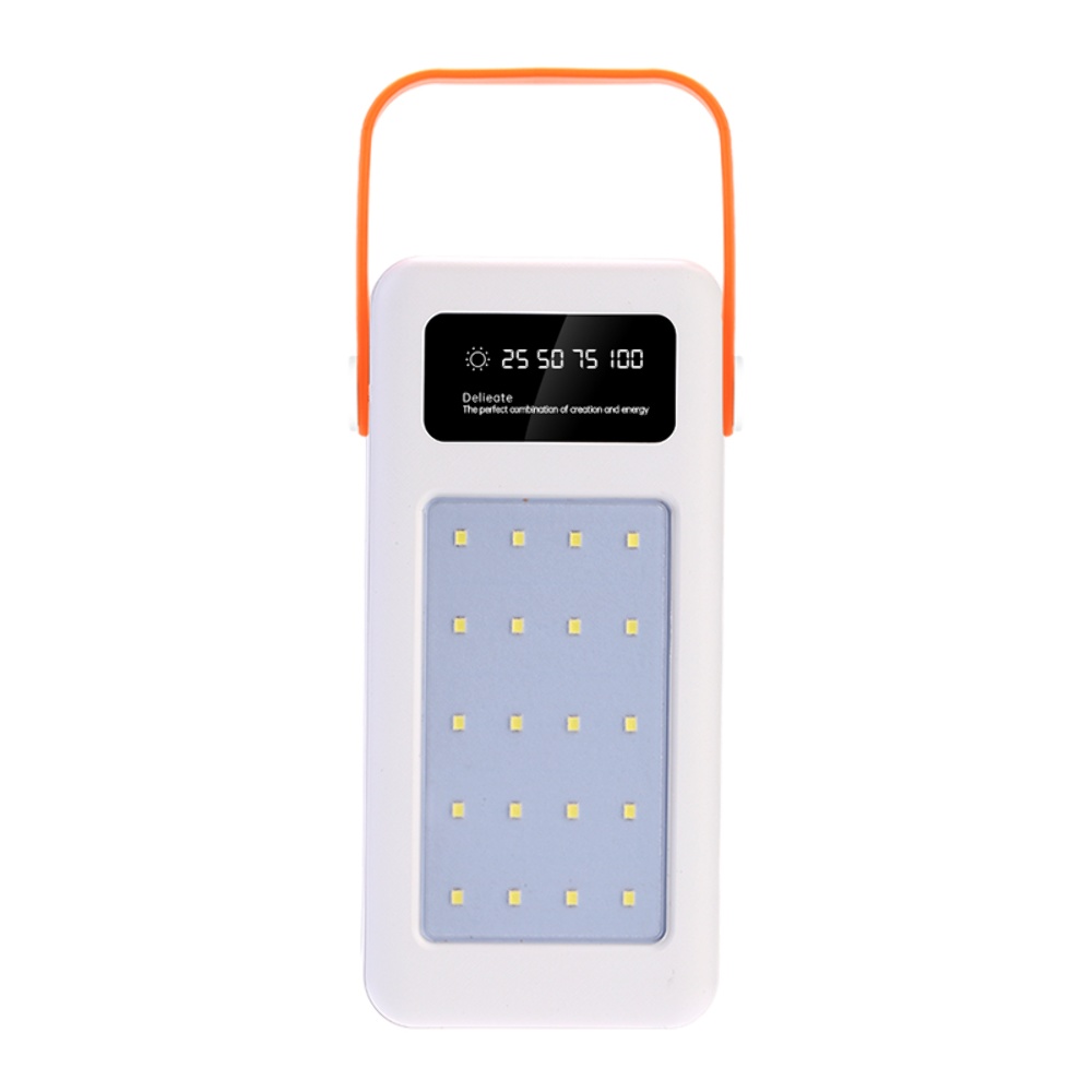 Корпус Multi-powerbank S28, под элементы 18650 до 28 шт, 22.5W, с фонарём, белый