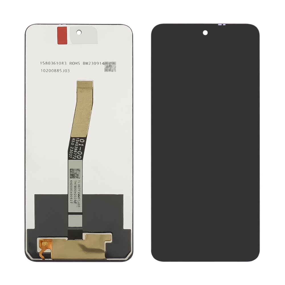 Дисплей для Xiaomi Redmi Note 9S/ Note 9 Pro/ Note 9 Pro Max с чёрным тачскрином Service Pack