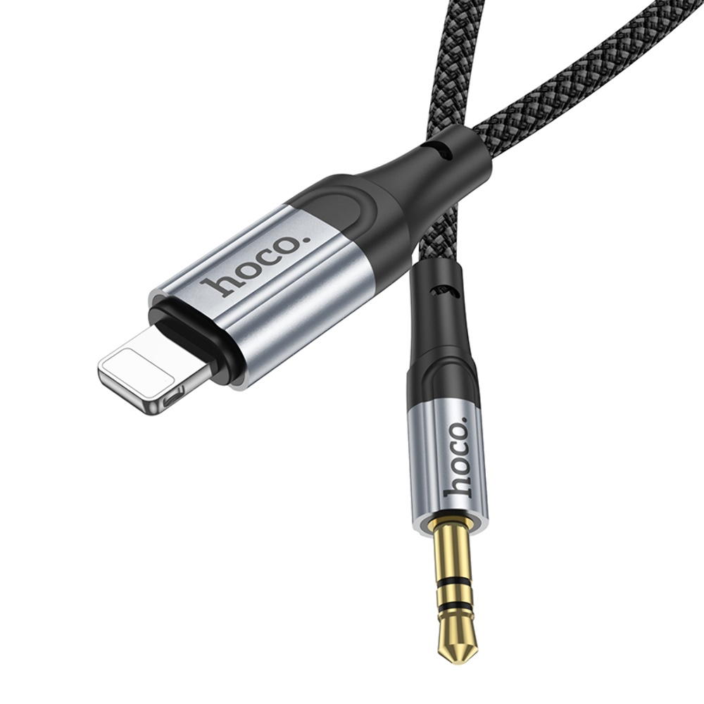 AUX кабель Hoco UPA26 Lightning to Jack 3.5 1m черный