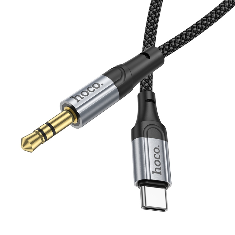 AUX кабель Hoco UPA26 Type-C to Jack 3.5 1m черный