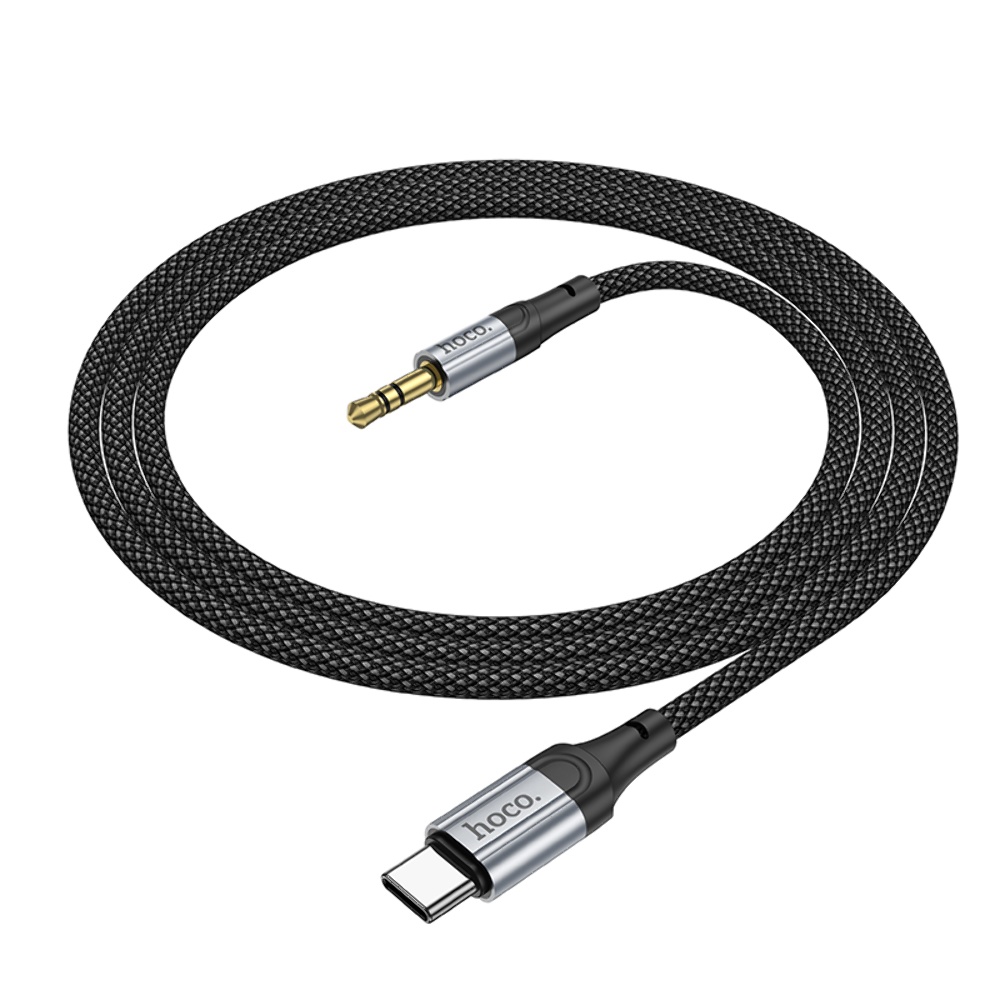 AUX кабель Hoco UPA26 Type-C to Jack 3.5 1m черный