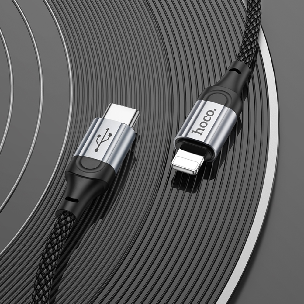 Кабель Hoco X102 Type-C to Lightning PD 27W 1m black