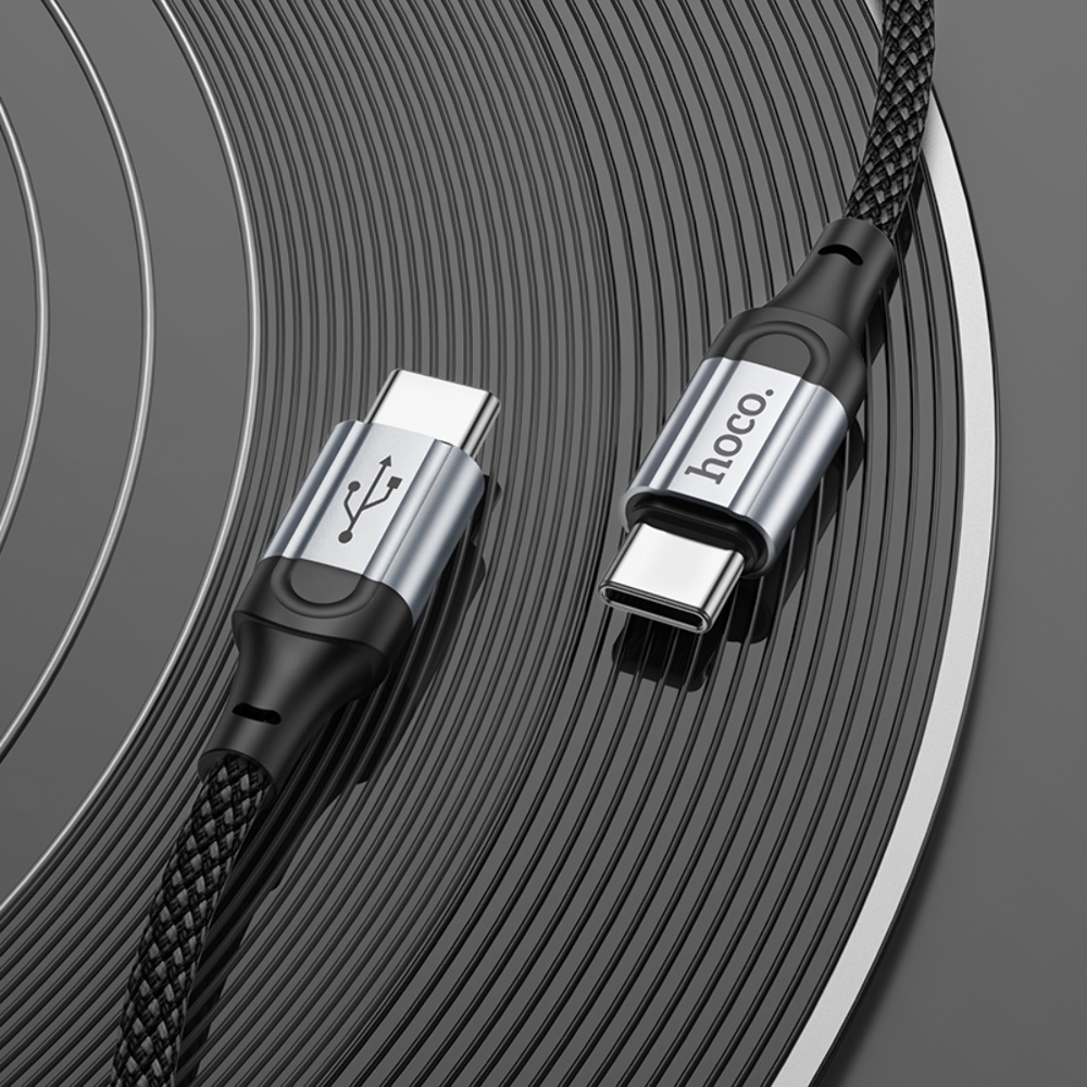 Кабель Hoco X102 Type-C to Type-C PD 60W 1m black