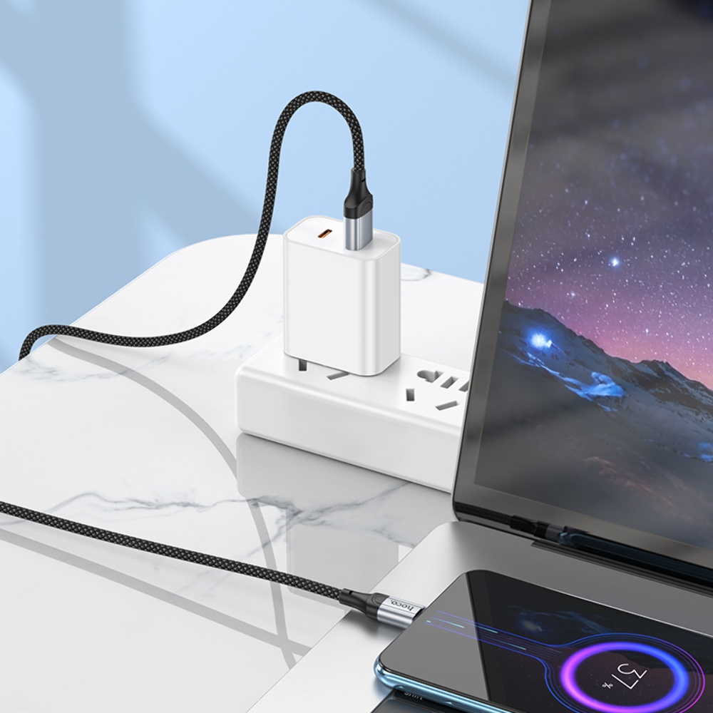 Кабель Hoco X102 USB to MicroUSB 1m black