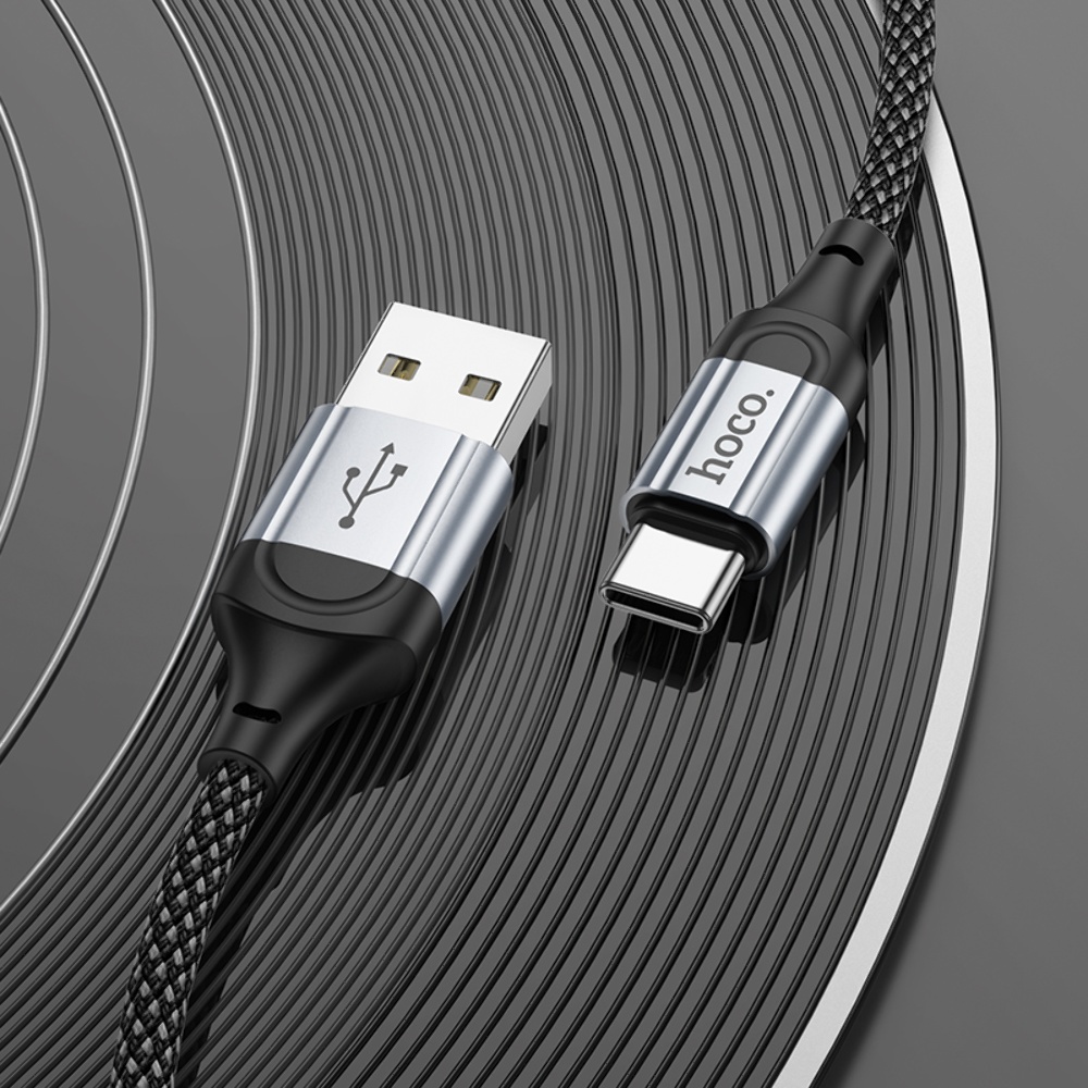 Кабель Hoco X102 USB to Type-C 1m black