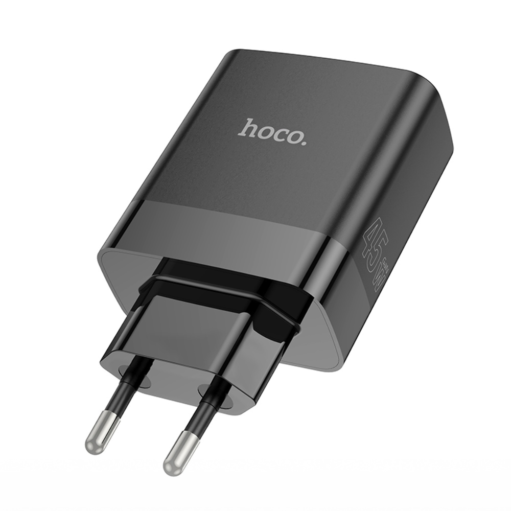 Сетевое зарядное устройство Hoco C127A 3 USB/ Type-C PD45W черное