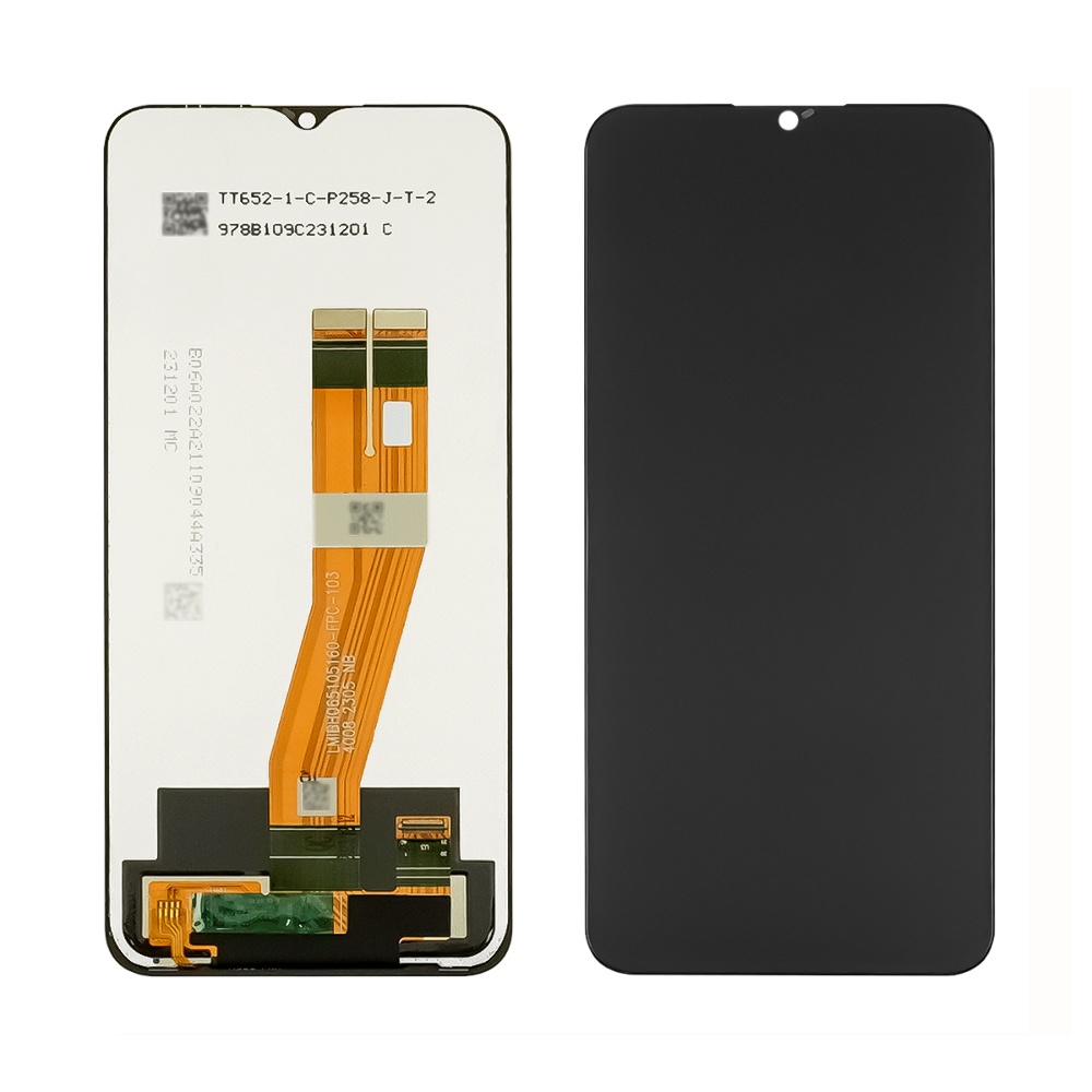Дисплей для Samsung A042F Galaxy A04E (2022) с чёрным тачскрином Service Pack