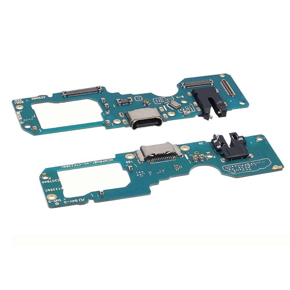 Разъём зарядки для Oppo Reno 8T на плате с микрофоном и компонентами