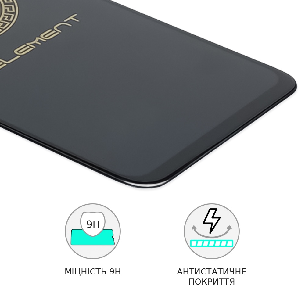 Защитное стекло для Samsung A515/ A526/ A536 A51/ A52/ A53 (0.3 мм, 5D чёрное) ТОП
