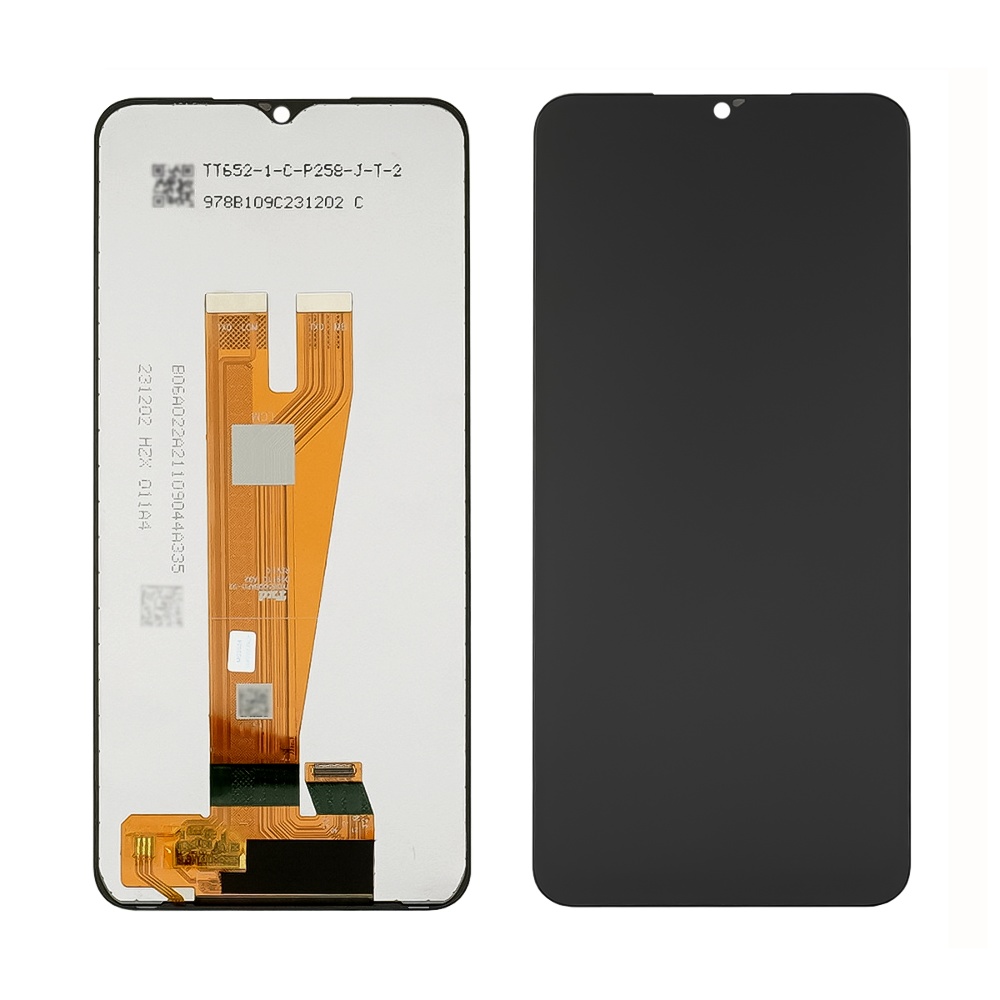 Дисплей для Samsung A045F Galaxy A04 (2022) с чёрным тачскрином Service Pack