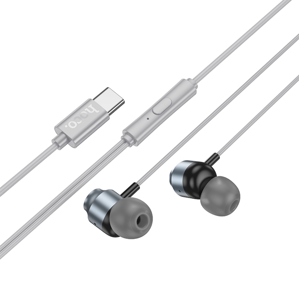Наушники вакуумные Hoco M122 Type-C metal gray