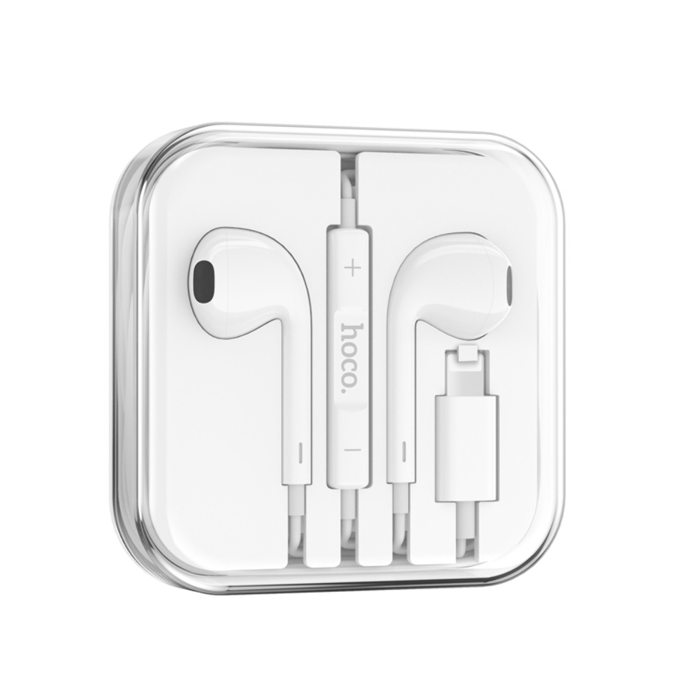 Наушники вкладыши Hoco M111 Lightning white