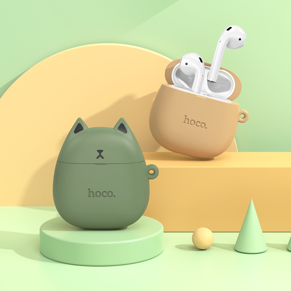 Беспроводные TWS наушники Hoco EW45 вкладыши caramel cat