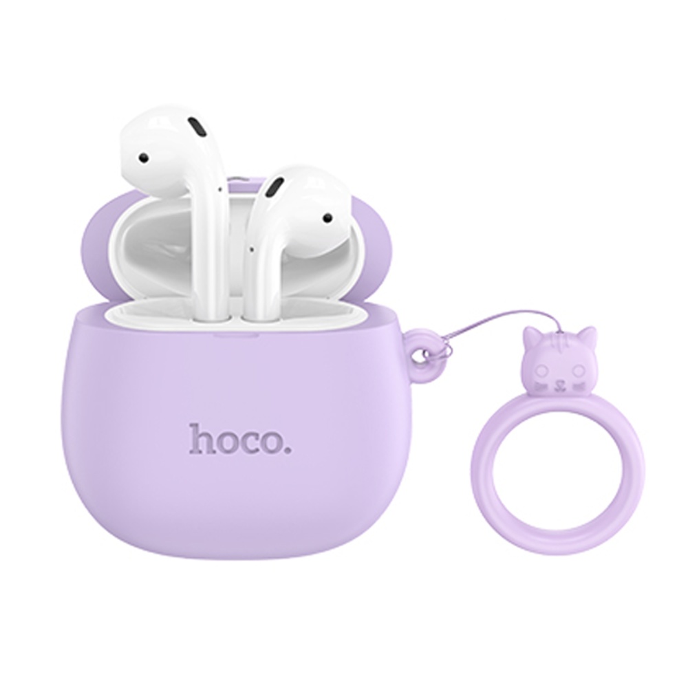 Беспроводные TWS наушники Hoco EW45 вкладыши lilac cat