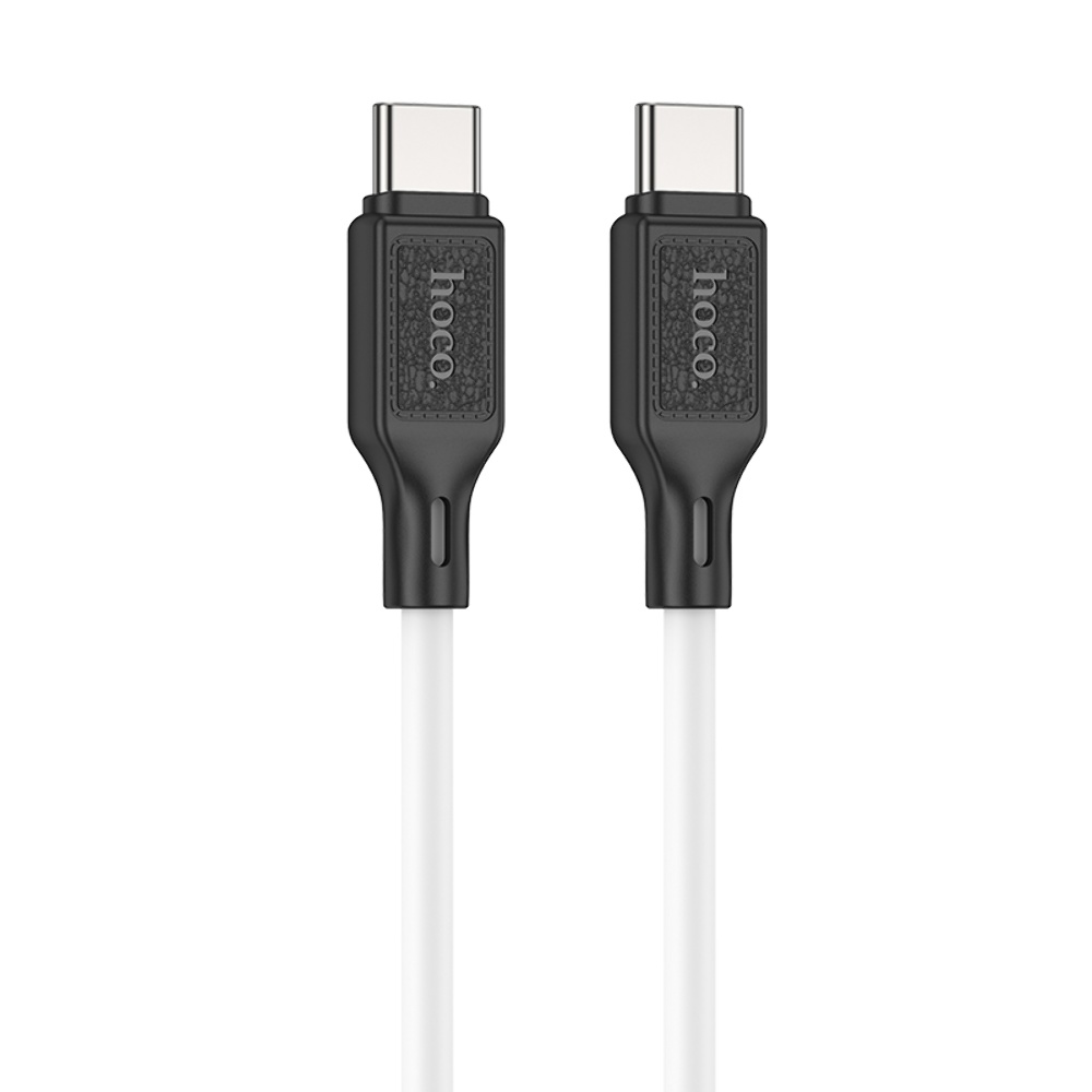 Кабель Hoco X90 Type-C to Type-C PD 60W 1m white