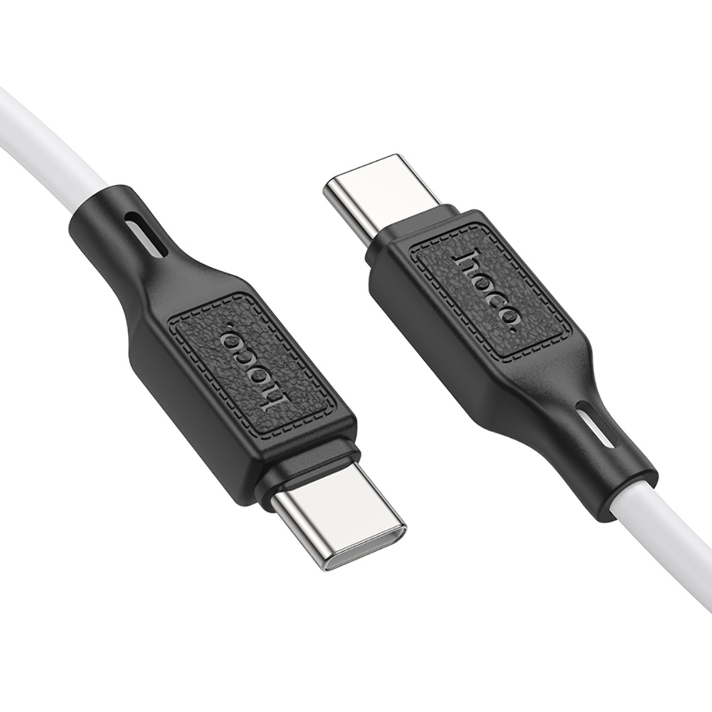 Кабель Hoco X90 Type-C to Type-C PD 60W 1m white