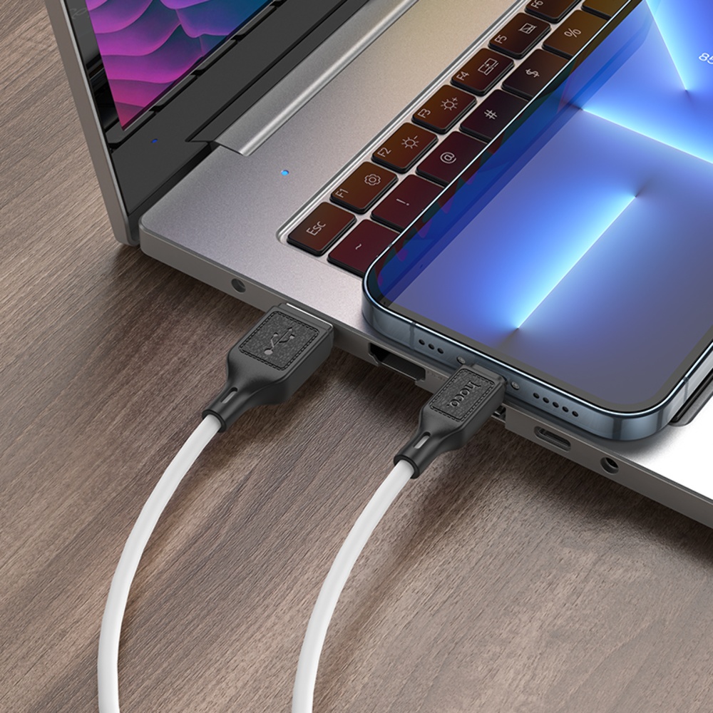 Кабель Hoco X90 USB to Lightning 1m white