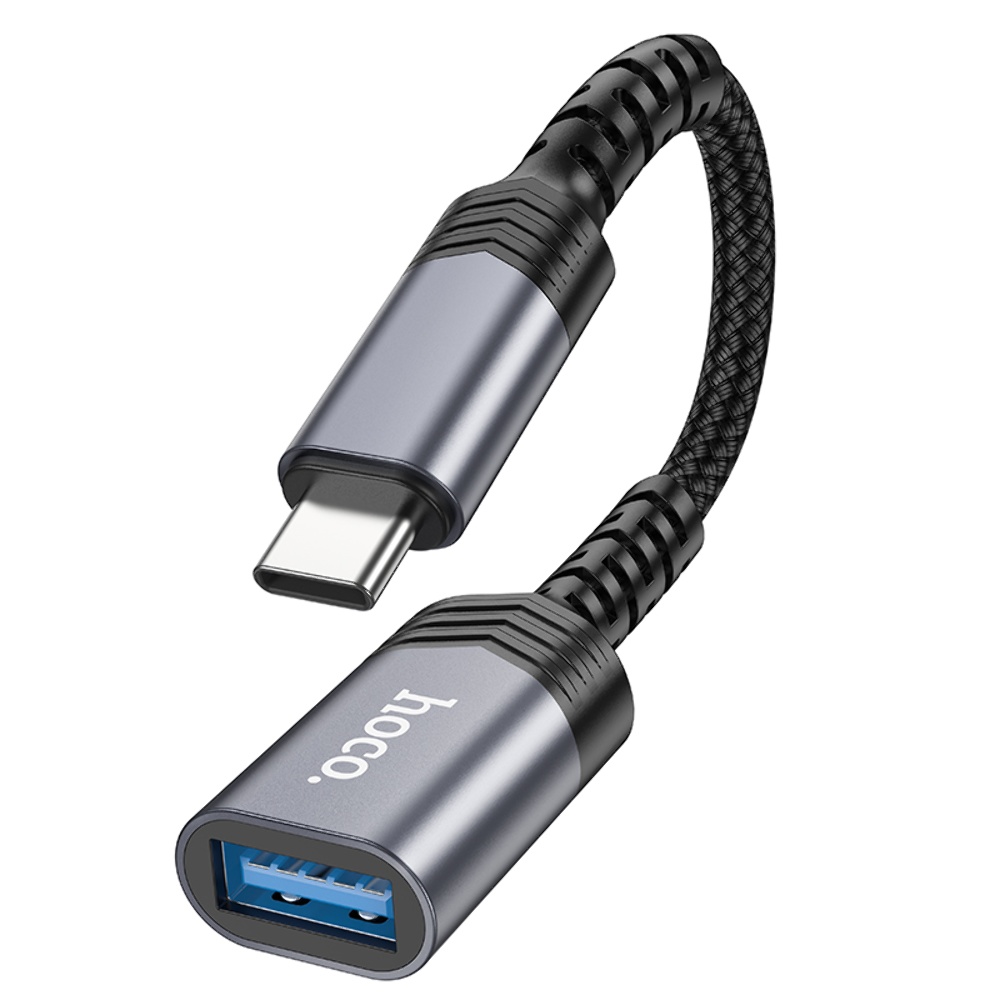 Мультиадаптер хаб Hoco UA24 Type-C to USB 3.0 серый
