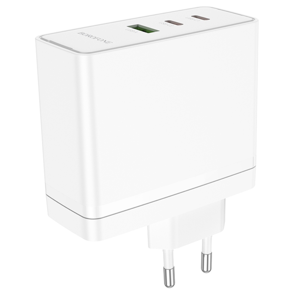 Сетевое зарядное устройство Borofone BN11 USB/ 2 Type-C PD 100W белое