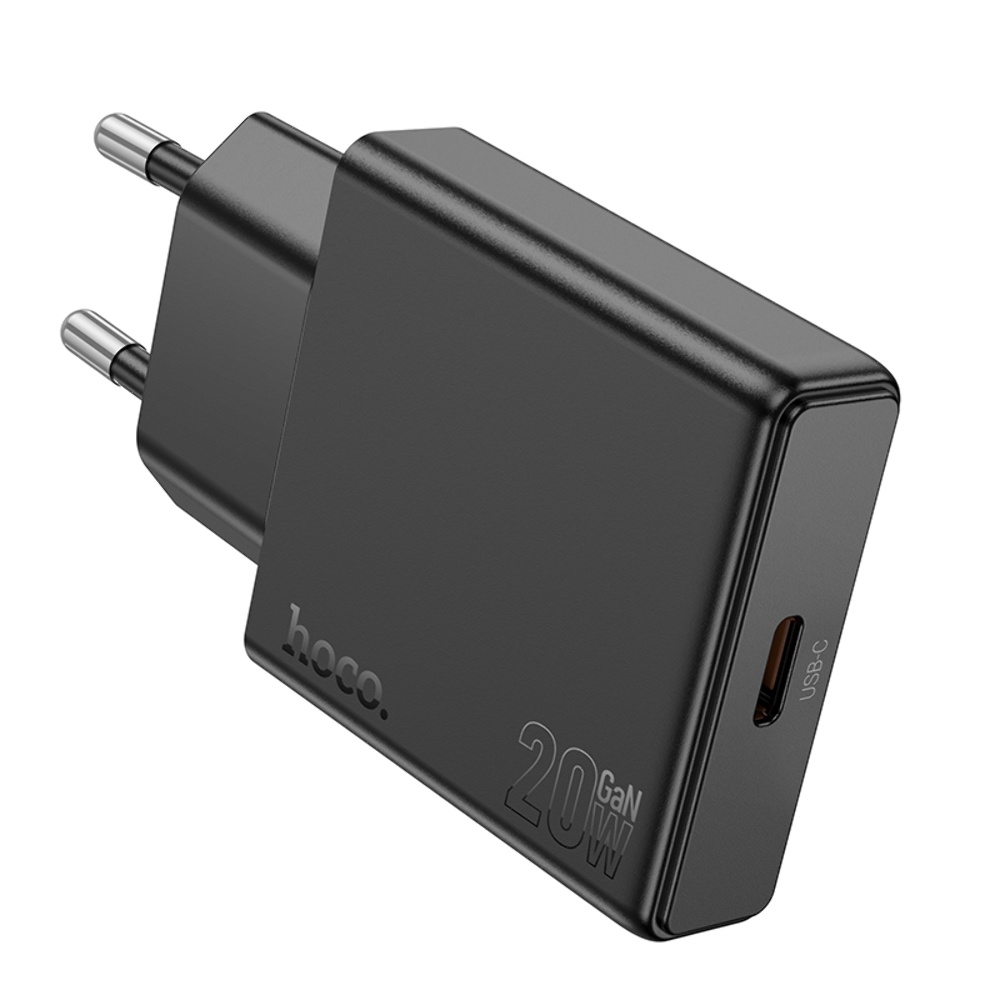 Сетевое зарядное устройство Hoco N37 Type-C PD 20W черное