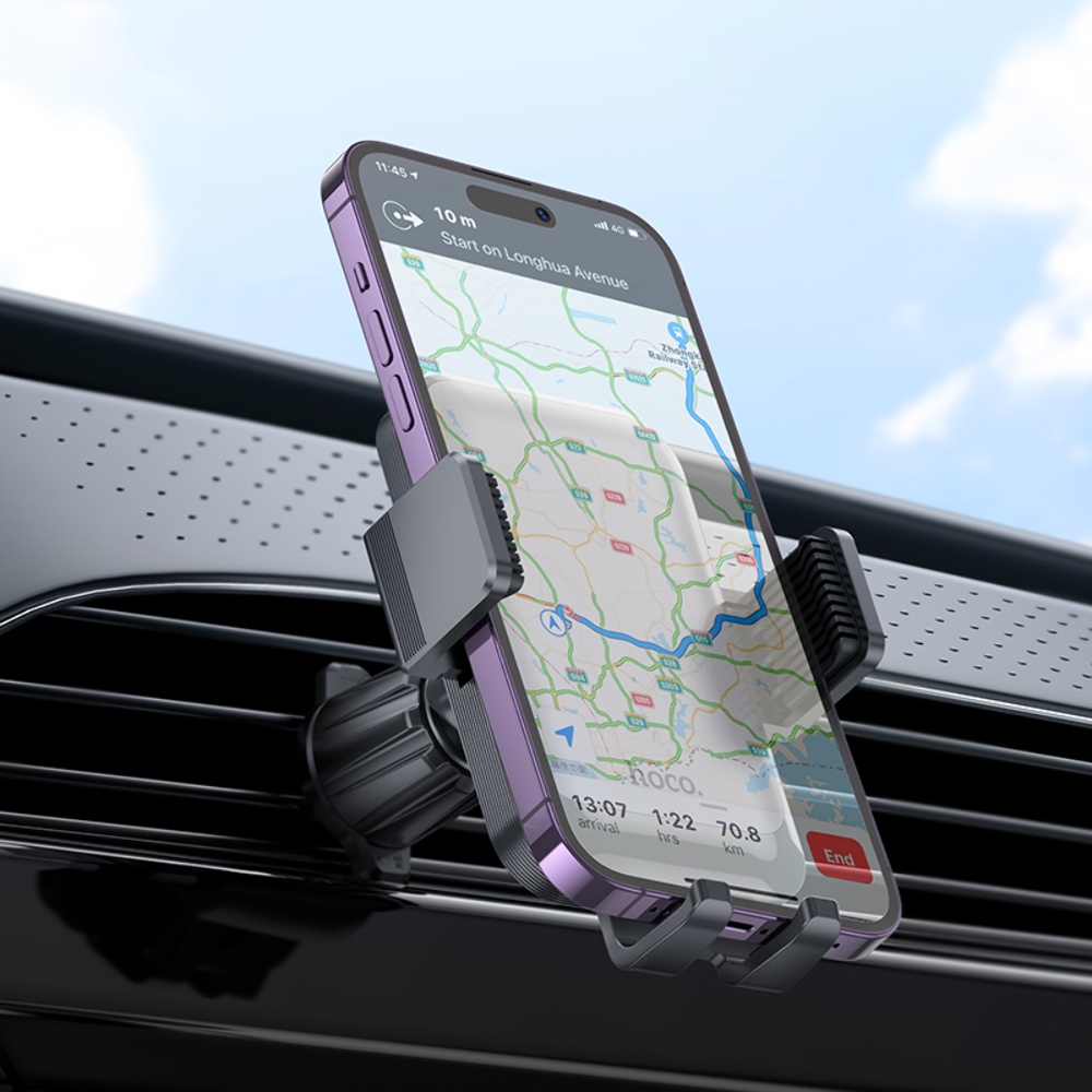 Автодержатель Hoco H26 black gray