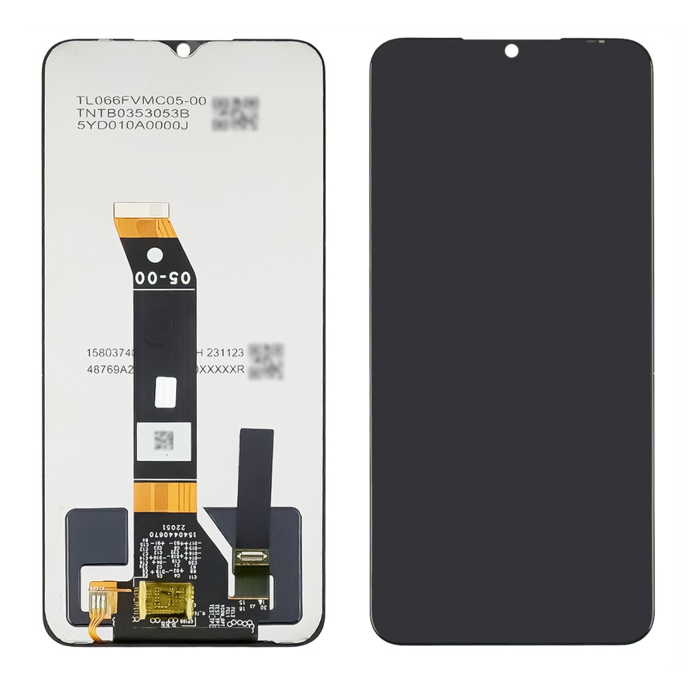 Дисплей для Xiaomi Poco M4 5G/ M5/ Redmi Note 11E с чёрным тачскрином REV 05-00 Service Pack