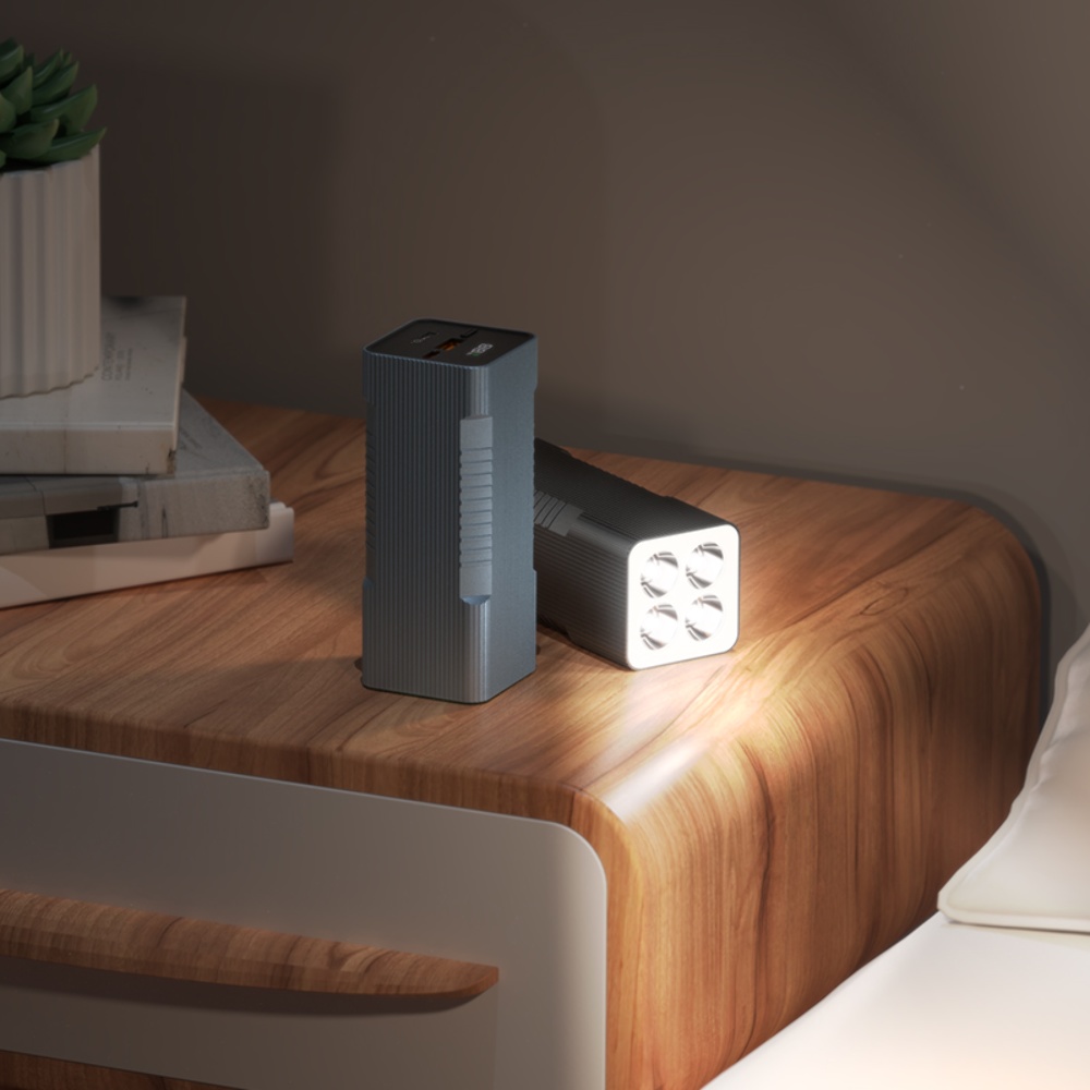 Power bank Hoco Q15 10000mAh PD 22.5W с фонарем черный
