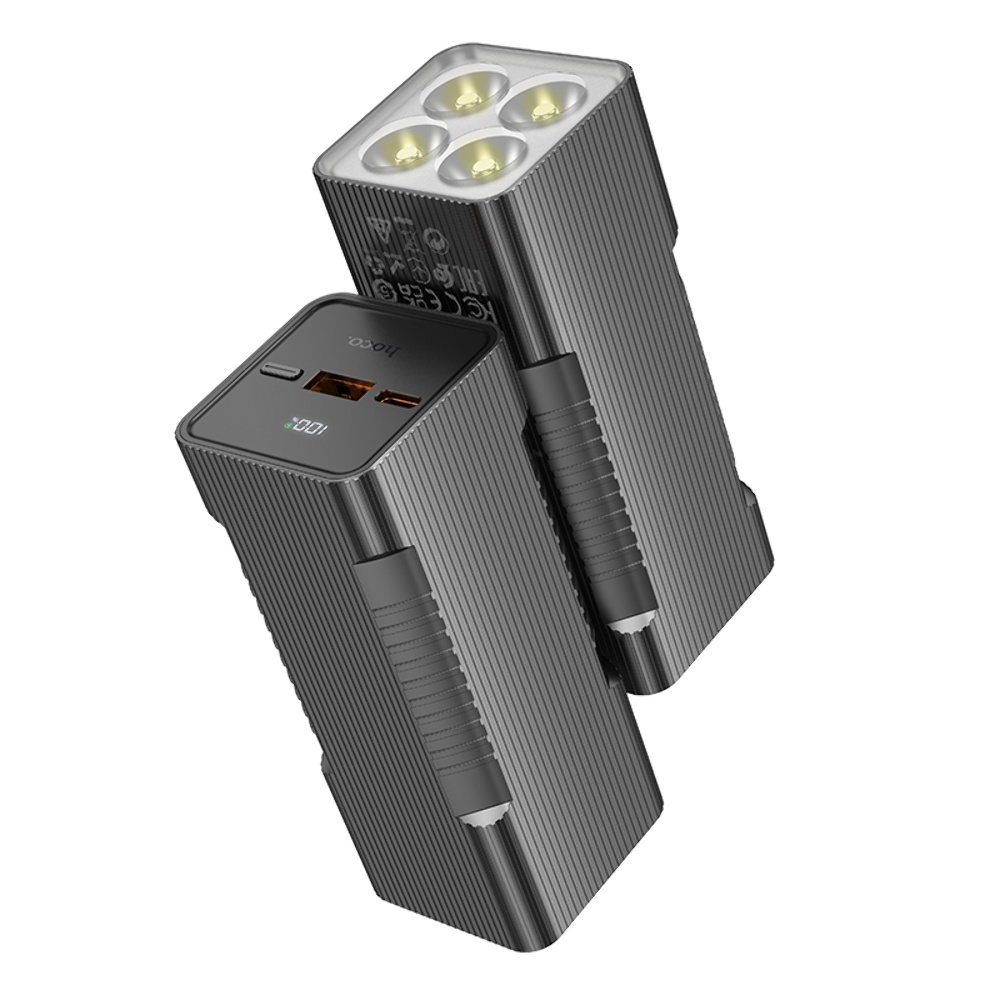 Power bank Hoco Q15 10000mAh PD 22.5W с фонарем черный