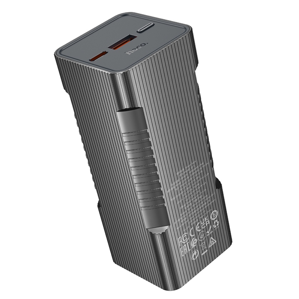 Power bank Hoco Q15 10000mAh PD 22.5W с фонарем черный