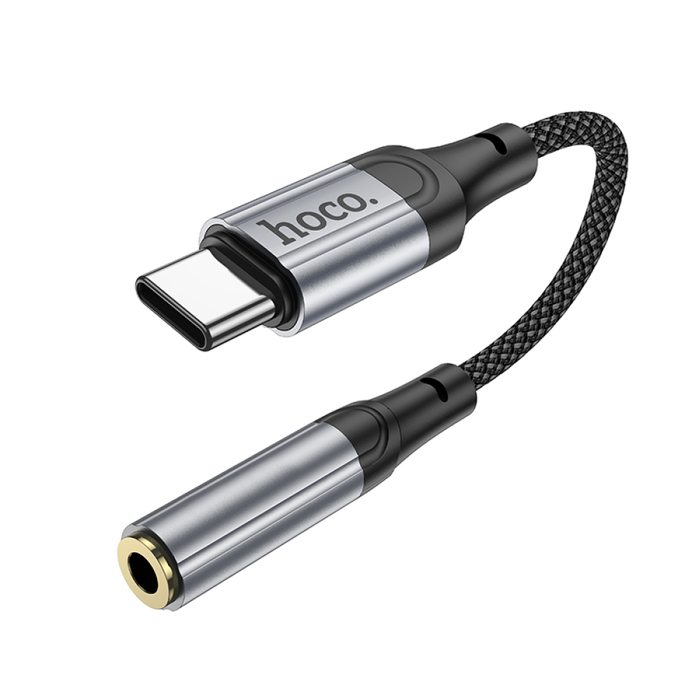 Адаптер переходник Hoco LS36 Type-C to Jack 3.5 (F) черный