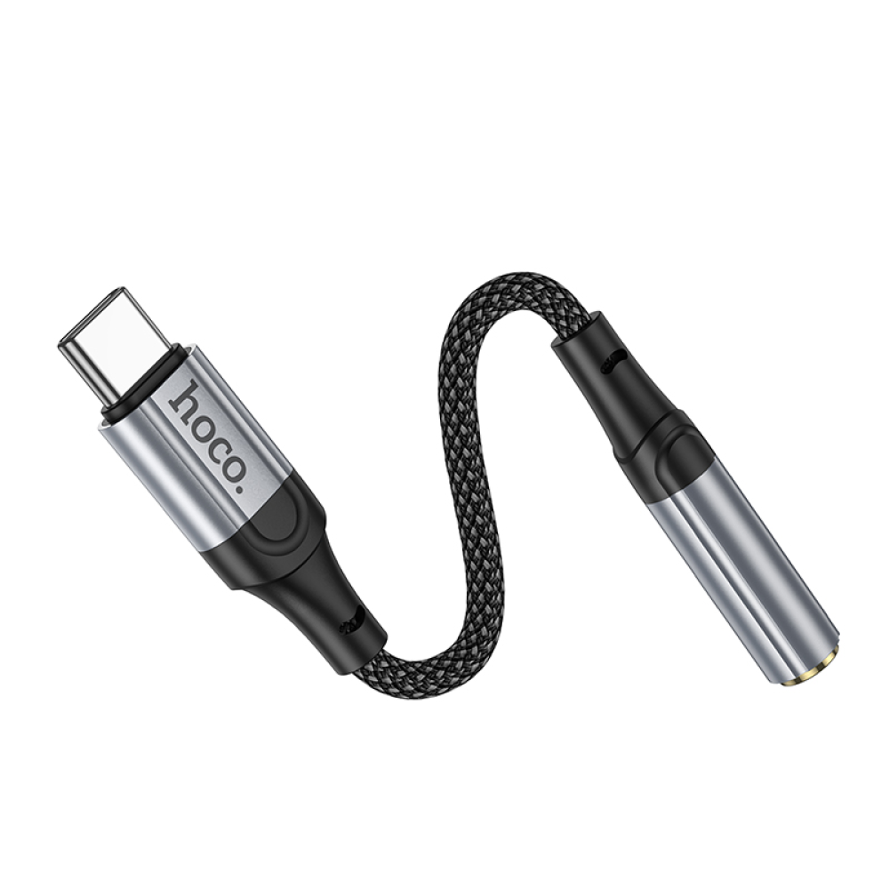 Адаптер переходник Hoco LS36 Type-C to Jack 3.5 (F) черный