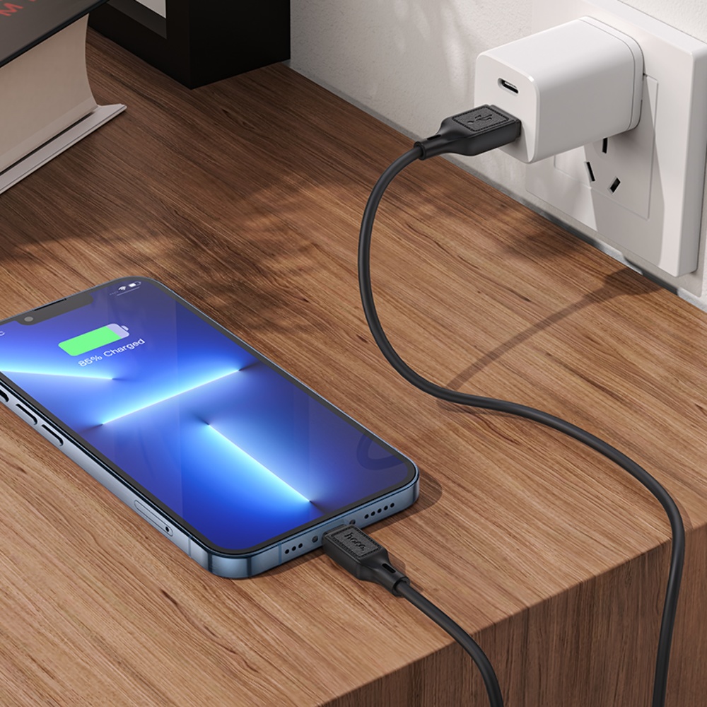 Кабель Hoco X90 USB to Lightning 1m black