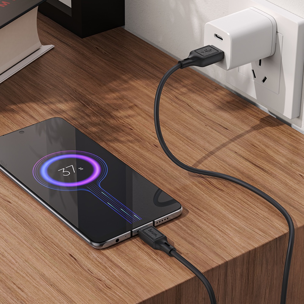 Кабель Hoco X90 USB to MicroUSB 1m black