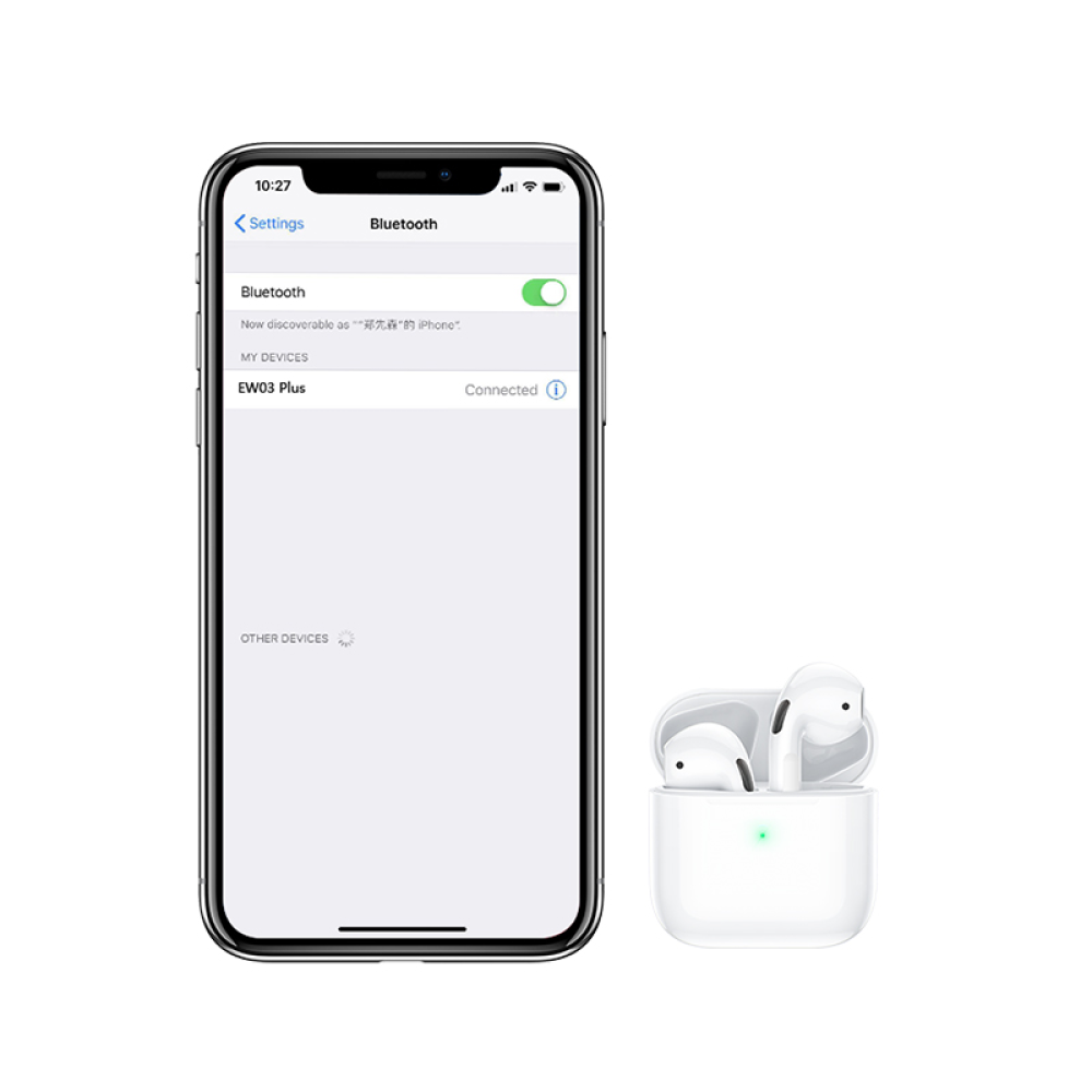 Беспроводные TWS наушники Hoco EW03 Plus вкладыши white